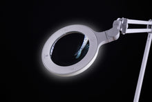 Load image into Gallery viewer, Omega 5 magnifying lamp against a black background