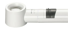 Load image into Gallery viewer, White, circular magnifier attached to battery handle