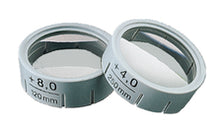 Load image into Gallery viewer, 2 reading caps for Galilean systems, one in +8.0 magnification and the other with +4.0