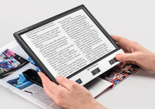 Load image into Gallery viewer, Visolux Digital XL FHD, digital magnifier with large screen, black outer casing and black selection buttons along the bottom of screen