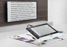 Load image into Gallery viewer, Visolux Digital HD being used to project a book onto a television