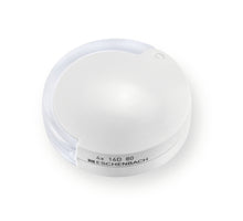 Load image into Gallery viewer, Circular magnifier with white fold-out case.