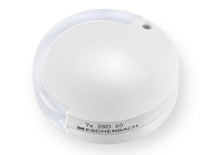 Load image into Gallery viewer, Circular magnifier with white fold-out case.