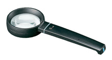 Load image into Gallery viewer, Circular magnifier with black casing and handle