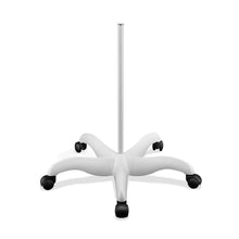 Load image into Gallery viewer, White 5-spoke floorstand for attaching to a lamp