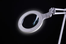 Load image into Gallery viewer, Omega 5 magnifying lamp against a black background 
