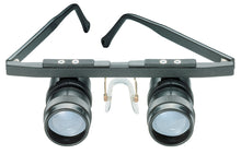 Load image into Gallery viewer, Small Galilean systems attached as eyepieces to a carrier frame
