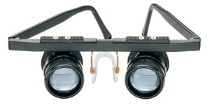 Small Galilean systems attached as eyepieces to a carrier frame