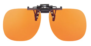 Clip-on lenses - bright orange colour
