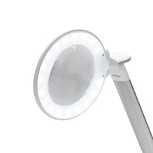Load image into Gallery viewer, Daylight LEDs encircling magnifying lens, close-up view 
