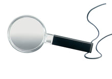 Load image into Gallery viewer, Circular magnifier with black handle 
